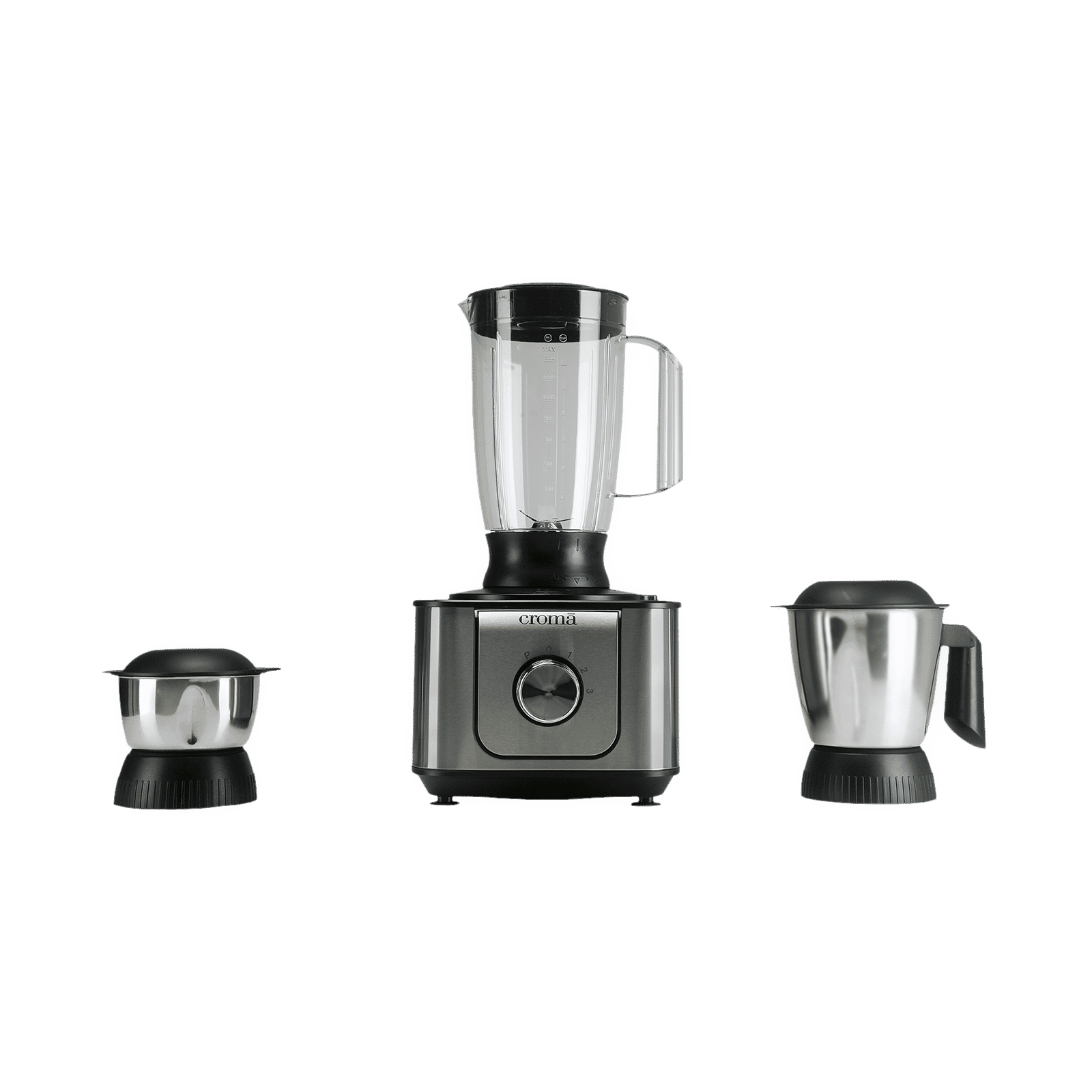 Buy Croma 1000 Watt Food Processor with 2 Blades (Silver/Black) Online